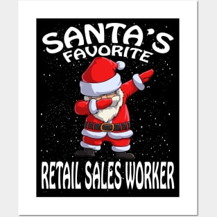 Santas Favorite Retail Sales Worker Christmas Posters and Art